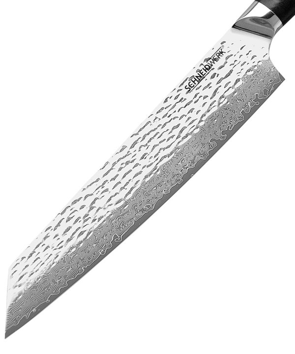 Kiritsuke-Messer Damaststahl gehämmert WÜ-009F